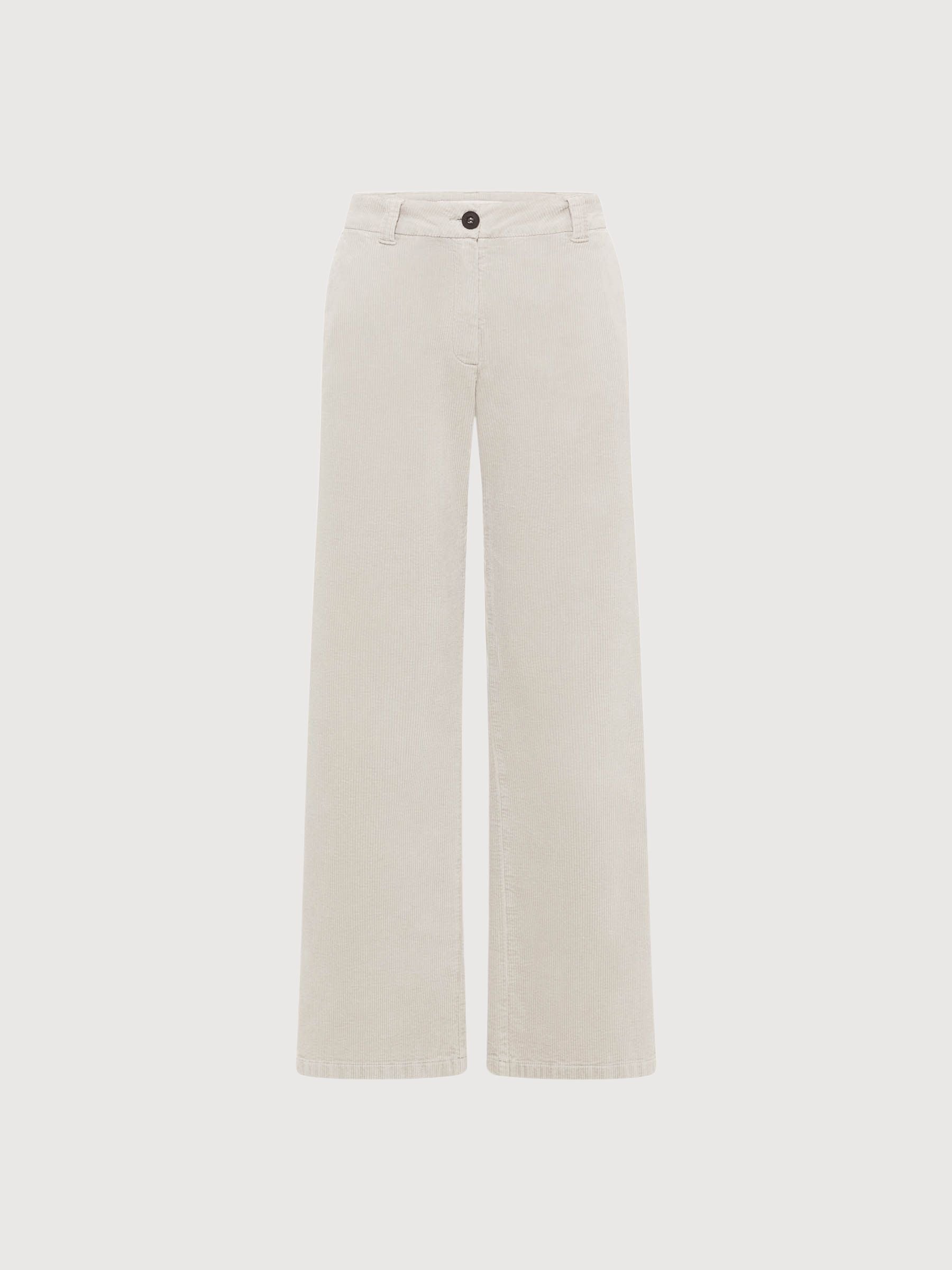 Corduroy Marlene Trousers Grey Woman | Lanius