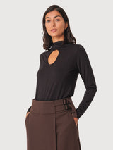 Longsleeve Zur-5 Black Woman | Skfk