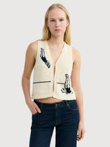 Vest Swimmers Ecru Robbie Frau | Thinking Mu