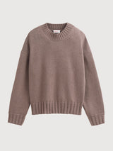 Pullover Knit Brown Melange | PEOPLE WEAR ORGANIC
