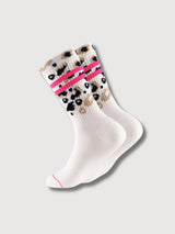 Socks Animal Glitter Leo Allover Pink | Ooley