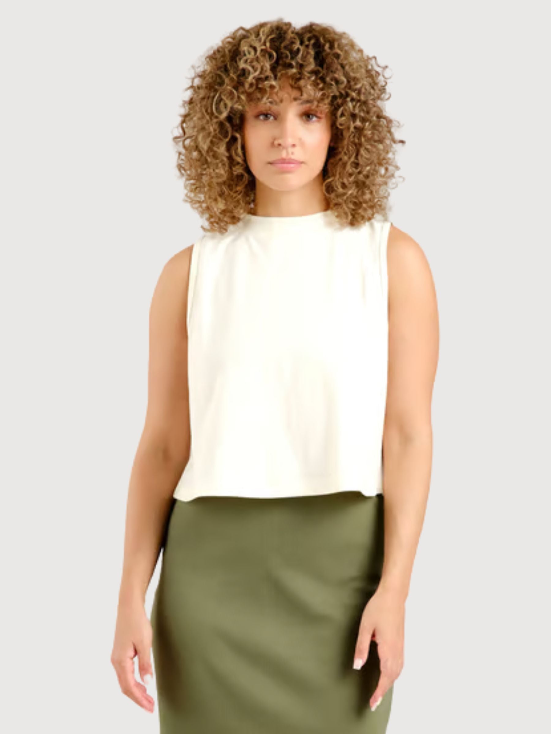 Top Namsos Canapa Bianco sporco Donna | DEDICATED