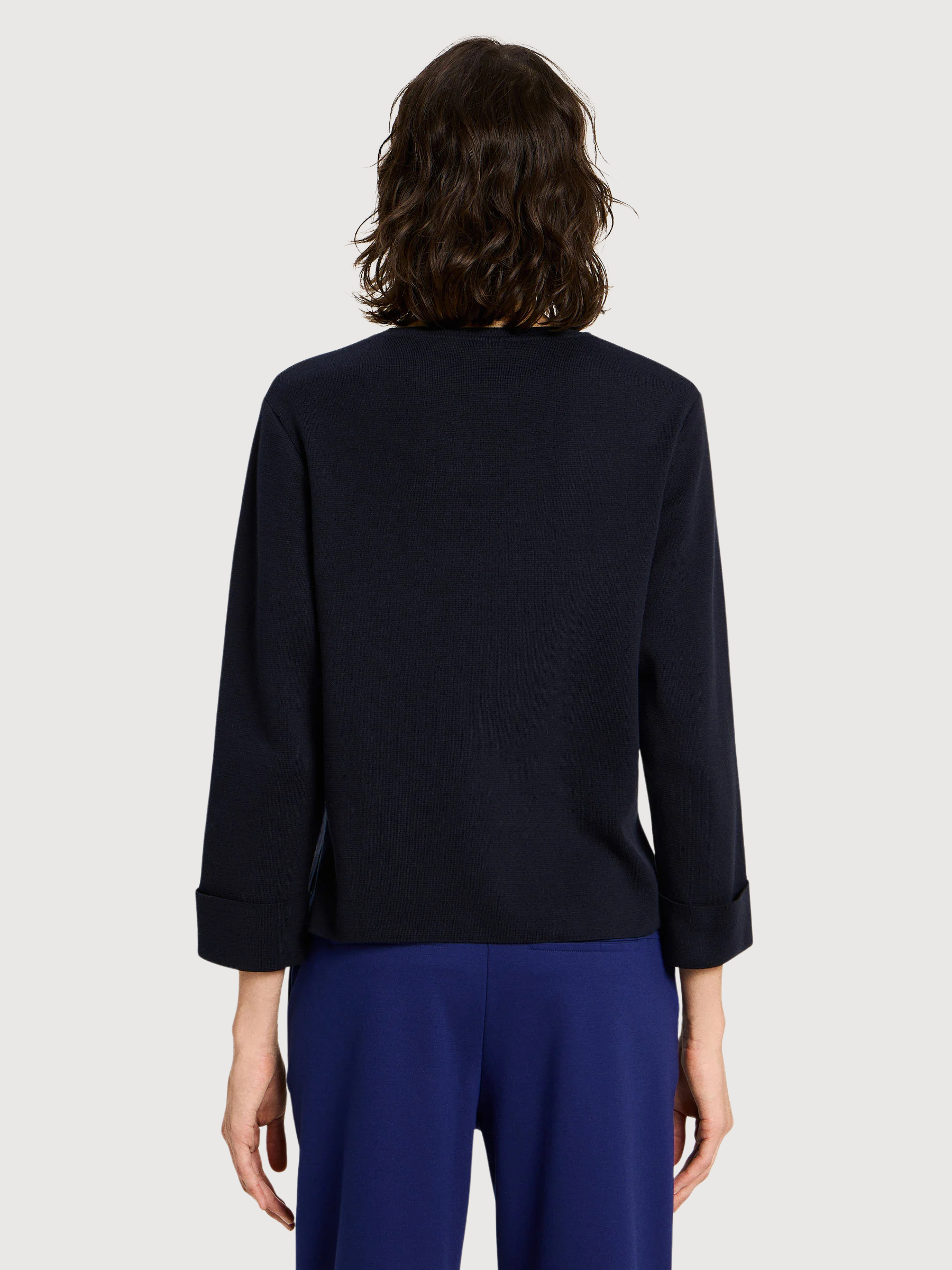 Pullover Milano Dunkelblau Damen Baumwolle | Lanius