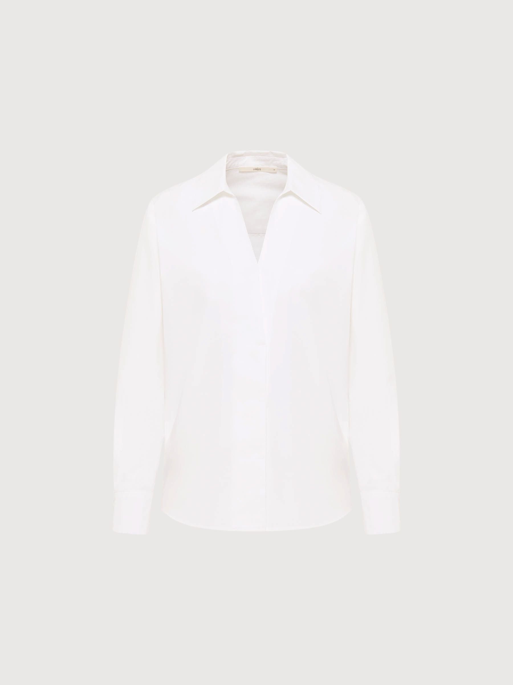 Bio-BaumWolle White Woman Blouse | Lanius