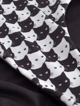 Bikini Pants Slite Pepita Cats Black | Dedicated
