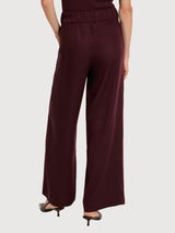 Trouser Wide-Leg Dark Red Woman | Lanius