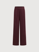 Trouser Wide-Leg Dark Red Woman | Lanius