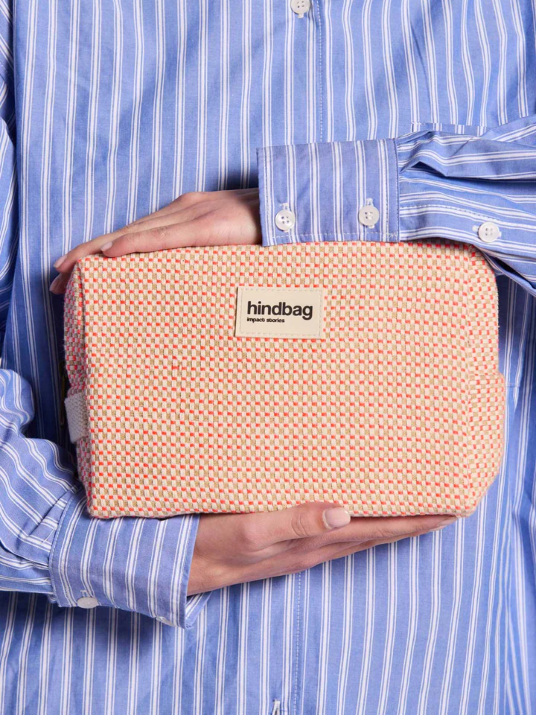 Beautycase Leon Tressage Corail | Hindbag