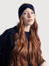 Headband Nadia Navy Blue Woman | Rifò