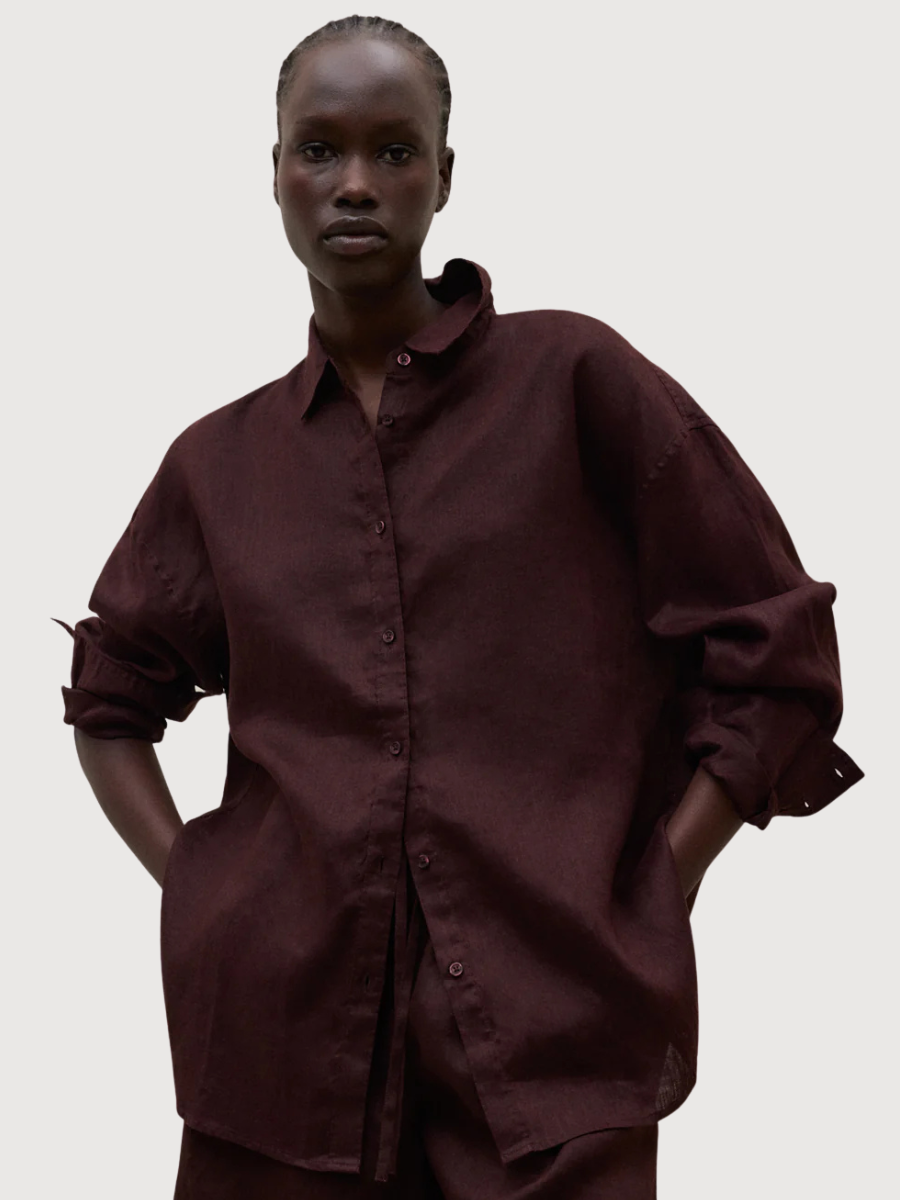 DARIA CAMICIA DONNA Cacao | Ecoalf