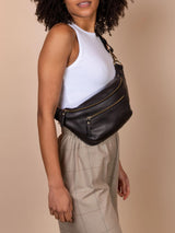 Fanny Pack Drew Black Leather | O My Bag