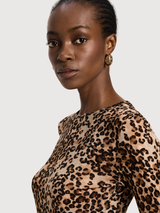 Long-sleeved shirt made from Tencel print leo | LANIUS