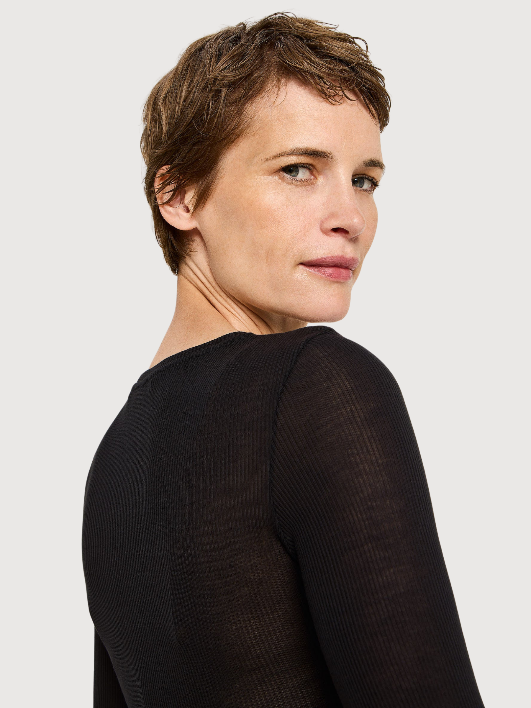 Shirt Tencel schwarz Damen | LANIUS