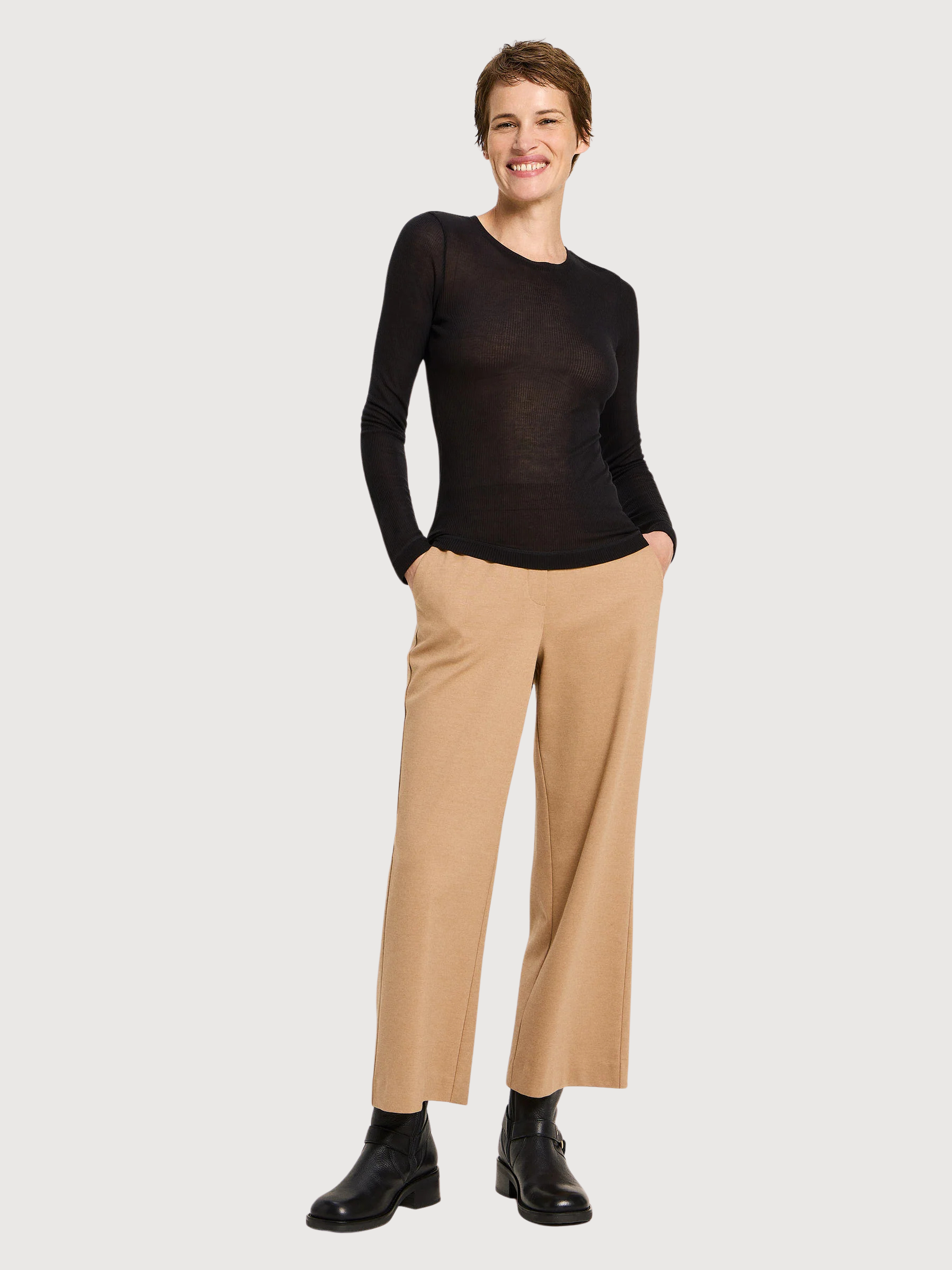 Shirt Tencel schwarz Damen | LANIUS