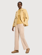 Cardigan caban yellow woman wool | LANIUS