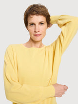 Pullover Round Neck Yellow Woman | Lanius
