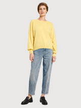 Pullover Rundhals Gelb Frau | Lanius
