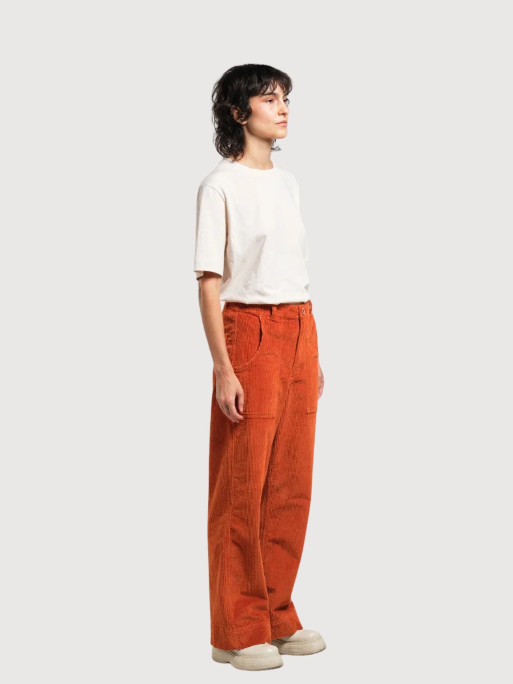 Arbeitsbekleidung Hosen Vara Cordoroy Orange | Dedicated