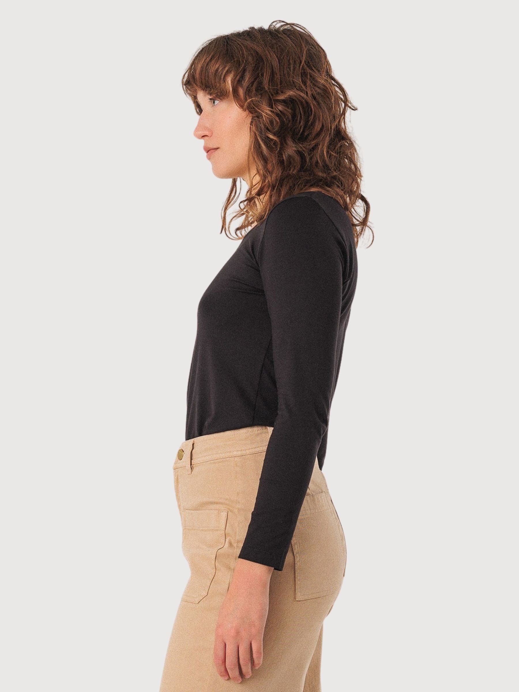 Maglia a maniche lunghe Zur-7 Nera Donna | Skfk