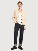 Cardigan Strick Beige Woman | Lanius