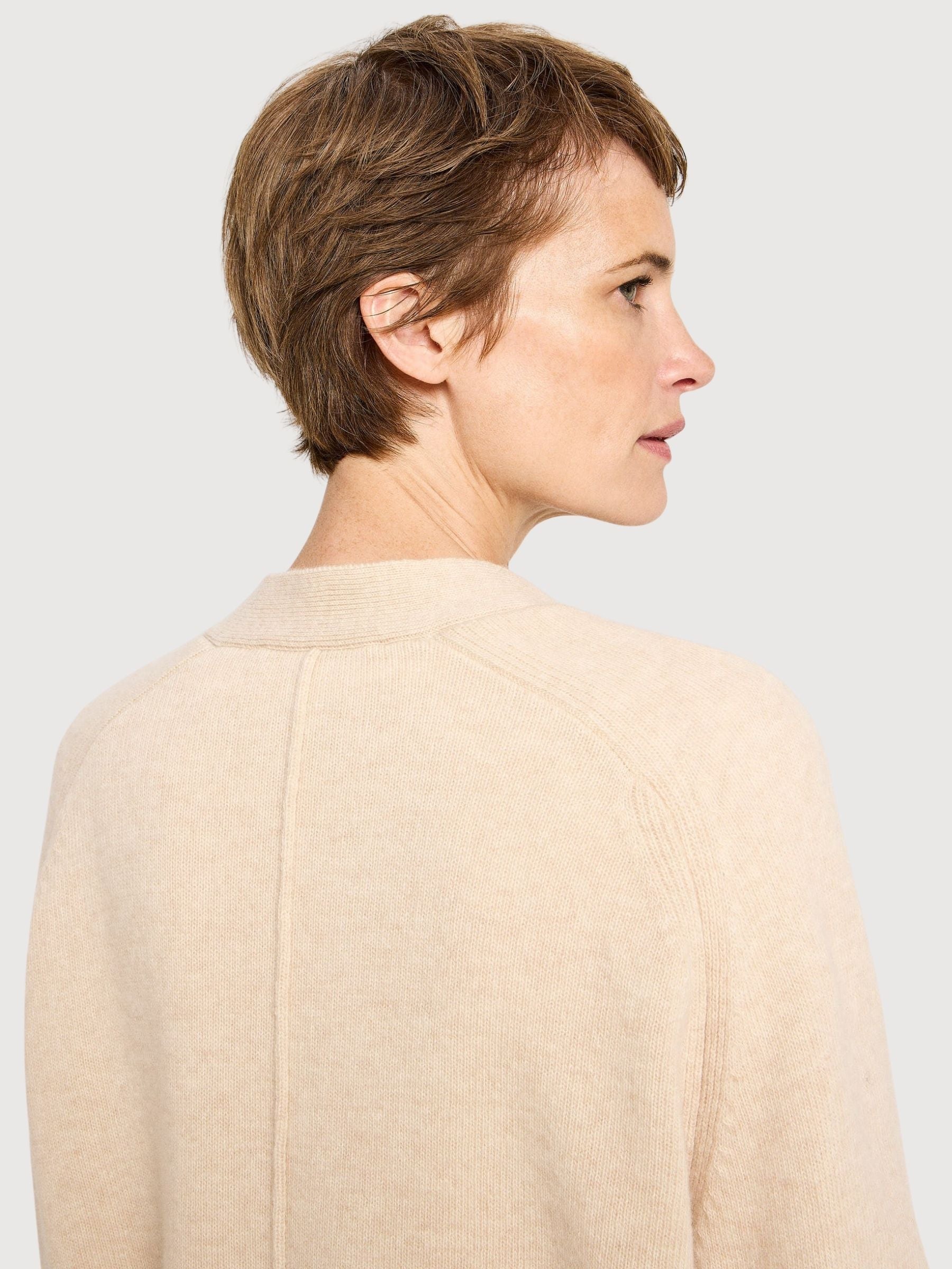 Cardigan Strick Beige Woman | Lanius
