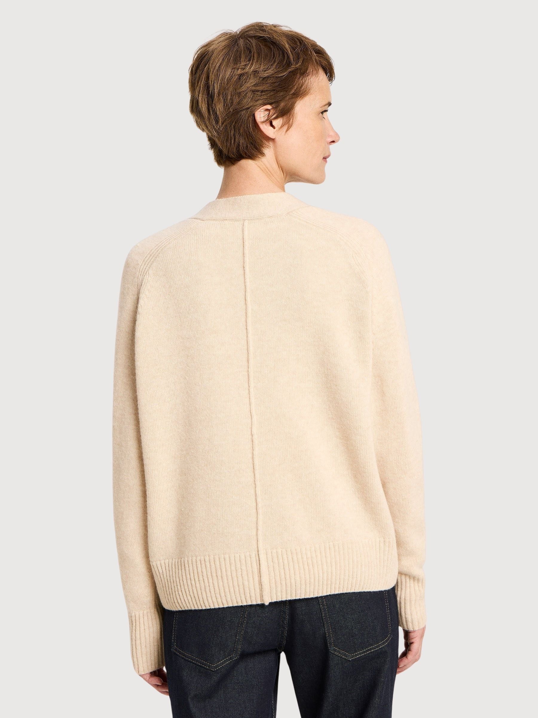 Cardigan Strick Beige Woman | Lanius