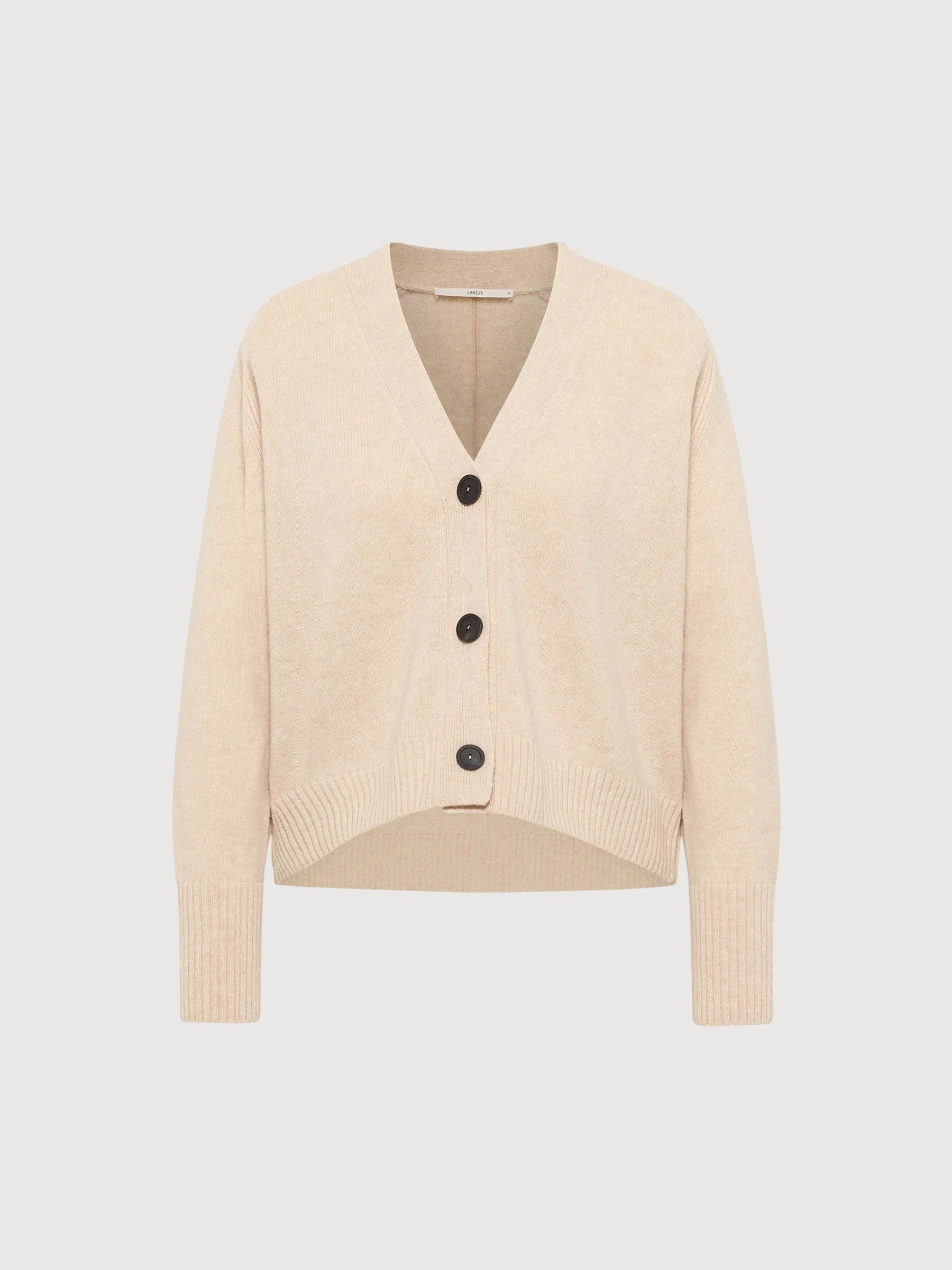 Cardigan Strick Beige Woman | Lanius
