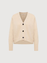 Cardigan Strick Beige Woman | Lanius