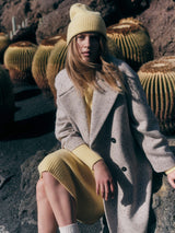 Cap Yellow Virgin Wool and Cashmere | LANIUS