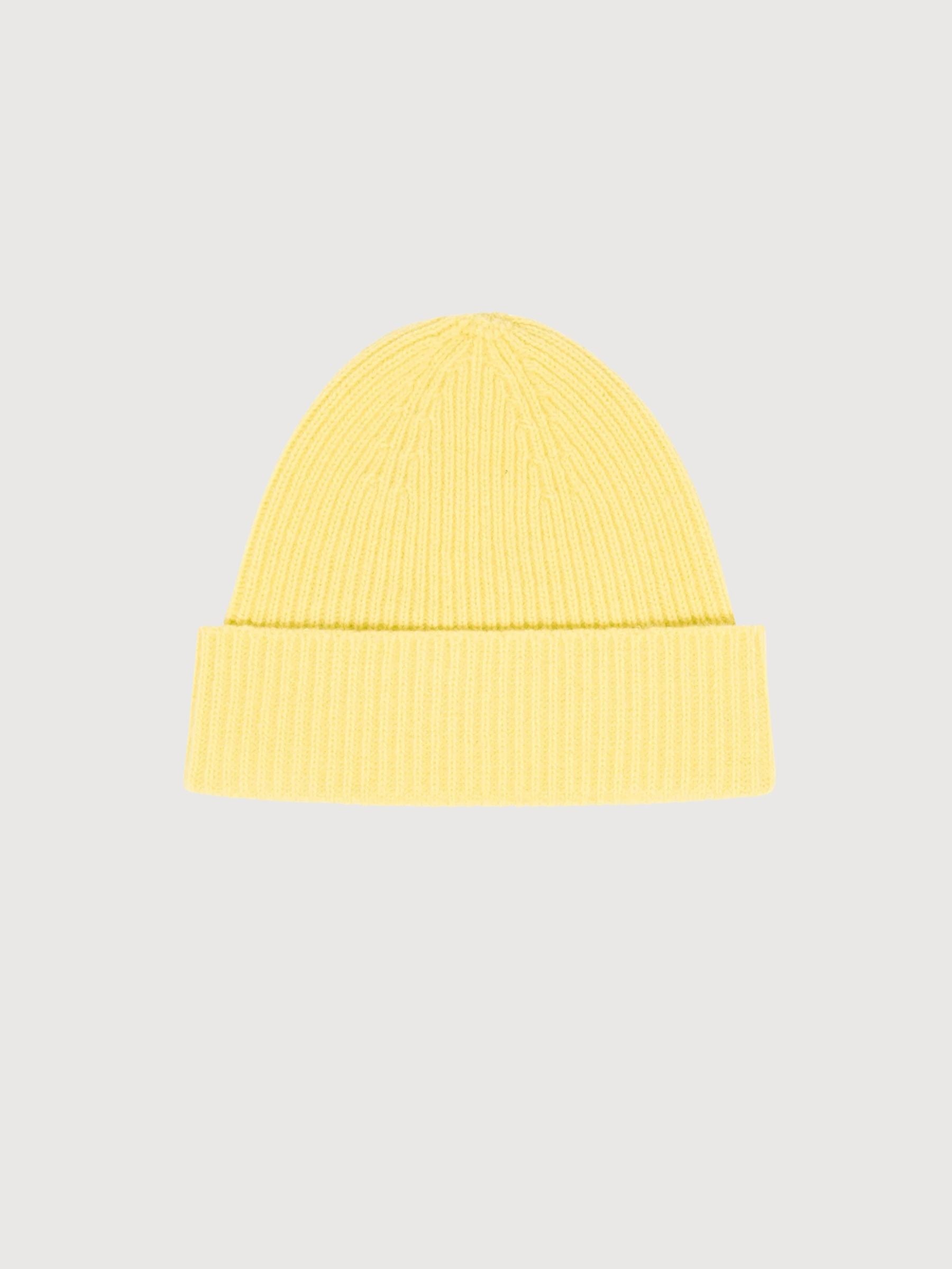 Mütze Gelbe Schurwolle und Kaschmir | LANIUS