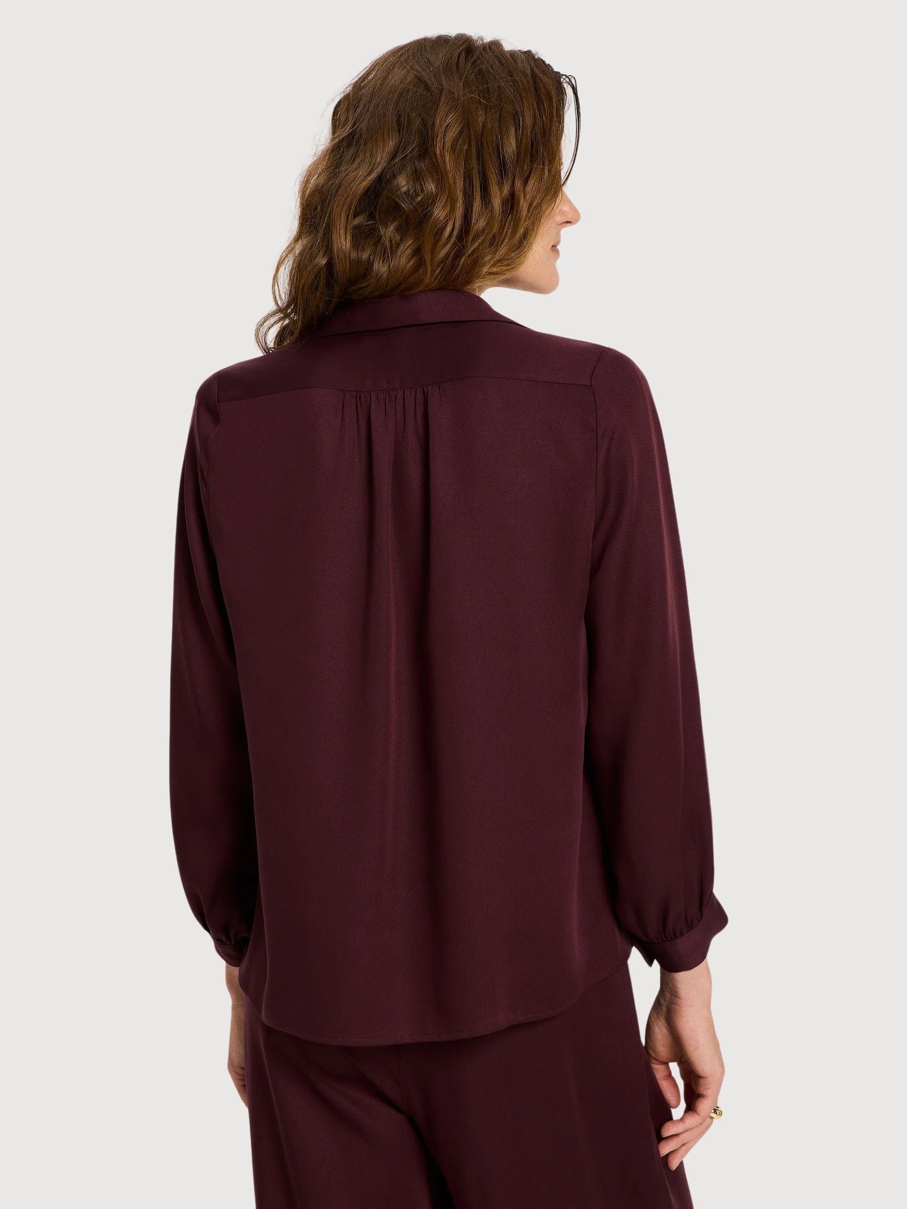 Bluse Tencel Rot Frau | Lanius