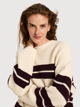 Pullover gestreift dunkelrot Damen | LANIUS