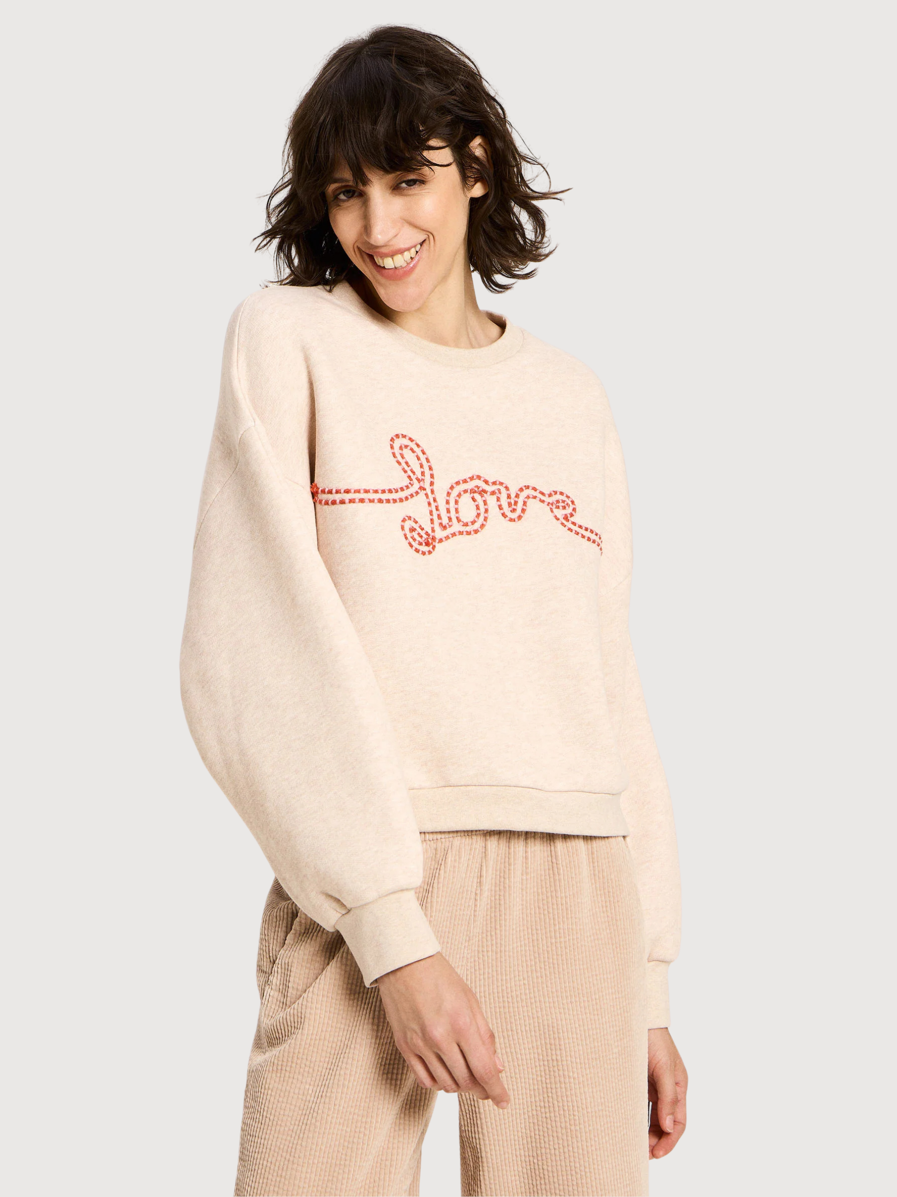 Sweatshirt Statement Beige Damen | LANIUS