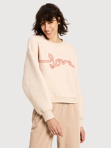 Sweatshirt statement beige woman | LANIUS
