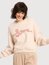 Sweatshirt statement beige woman | LANIUS