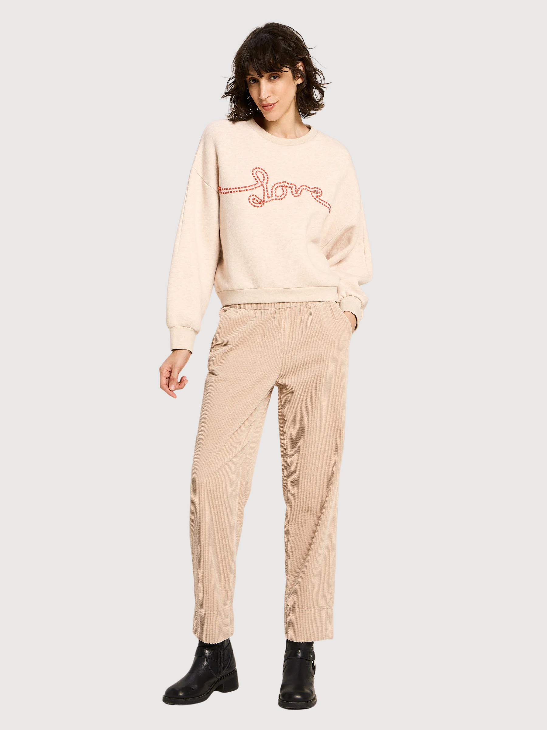 Sweatshirt Statement Beige Damen | LANIUS