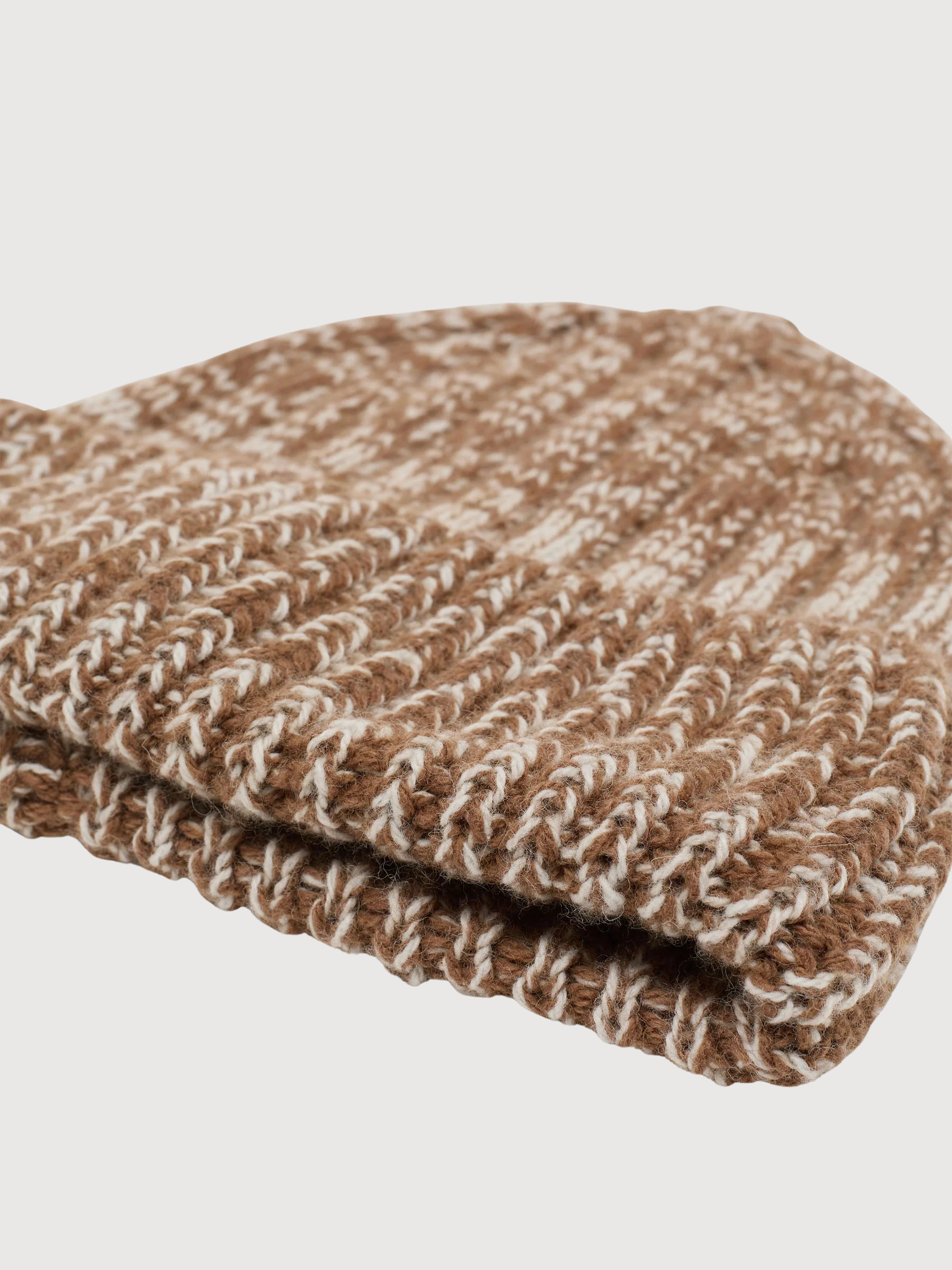 Beanie Strick Braun Unisex | Lanius
