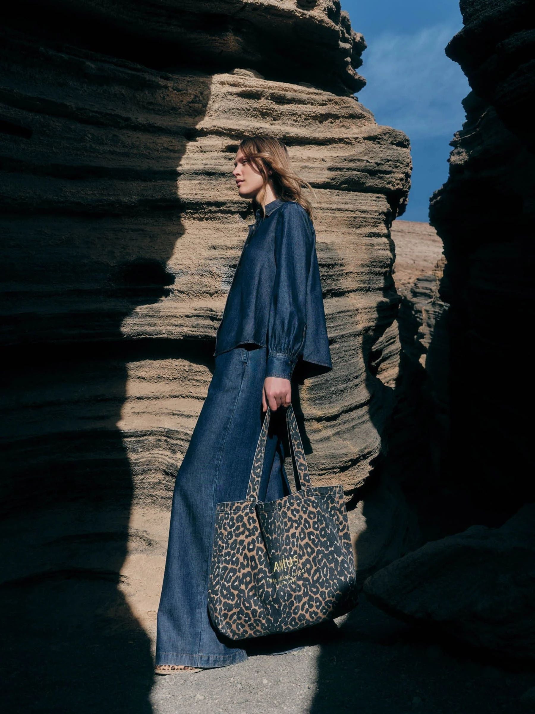 Tasche Print Leo Baumwolle | Lanius