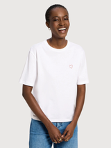 Shirt Statement White Woman Cotton | Lanius