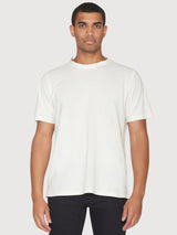 T-Shirt Pique Weiß aus Bio-Baumwolle | Knowledge Cotton Apparel
