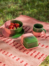 Butterdose INDUSTRIAL Grün/Rosa | Tranquillo