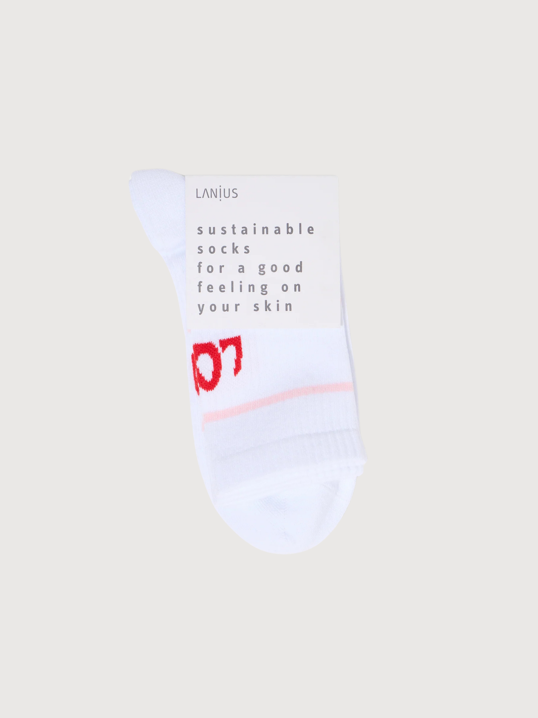 Socken Liebe Weiß Unisex Baumwolle | Lanius