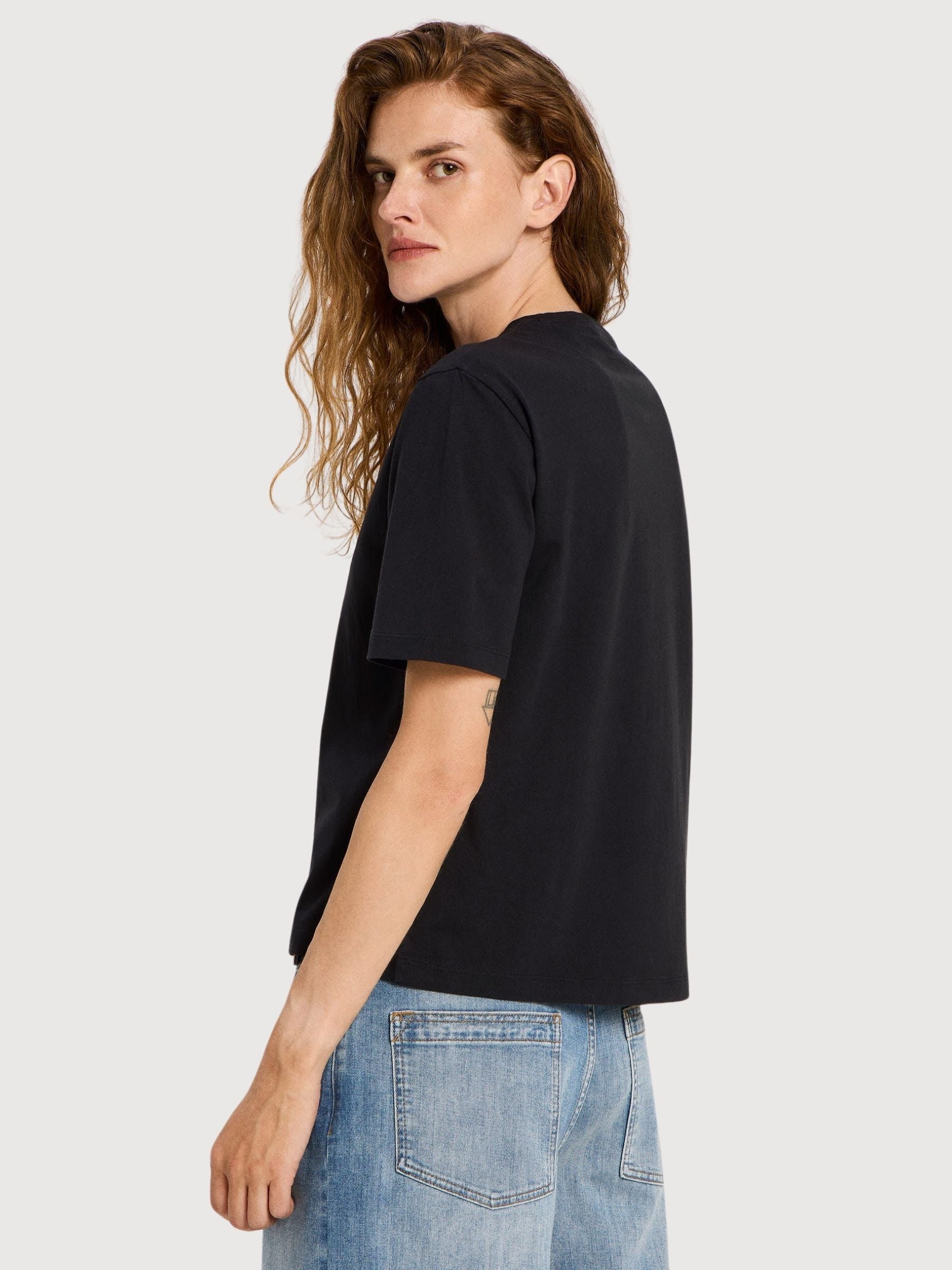 Shirt Love Schwarze Frau Gots Baumwolle | Lanius