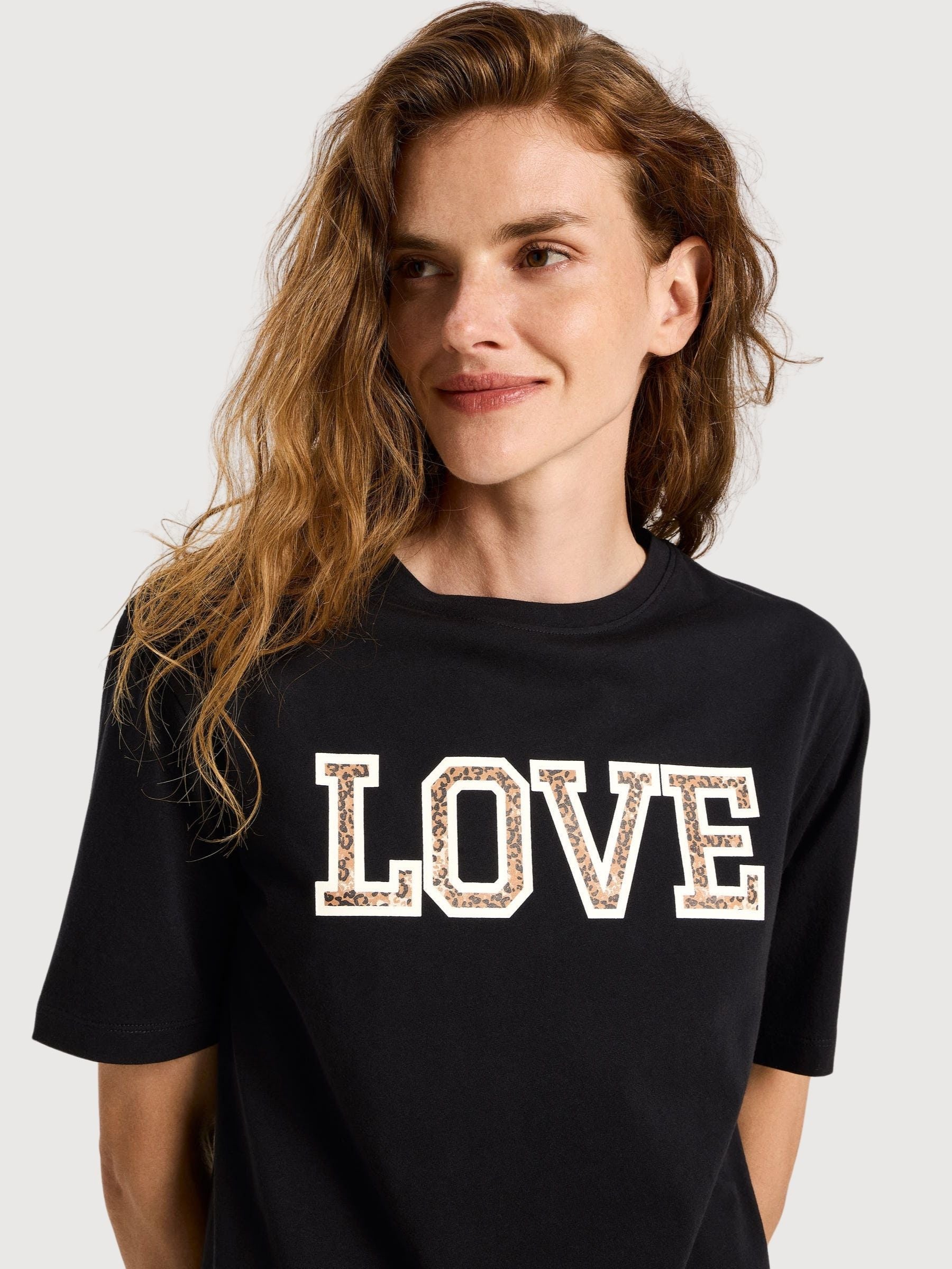 Shirt Love Schwarze Frau Gots Baumwolle | Lanius