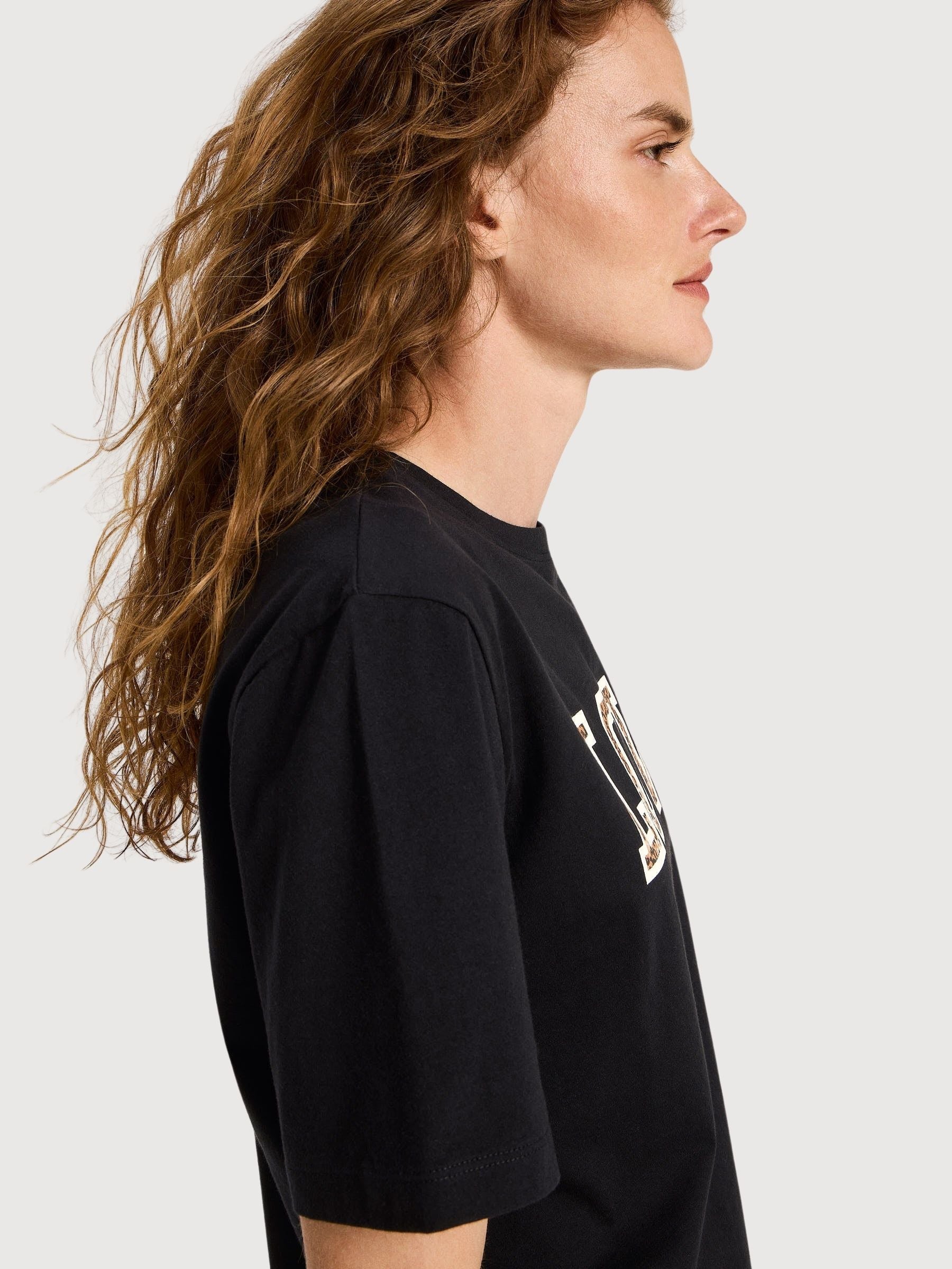 Shirt Love Schwarze Frau Gots Baumwolle | Lanius