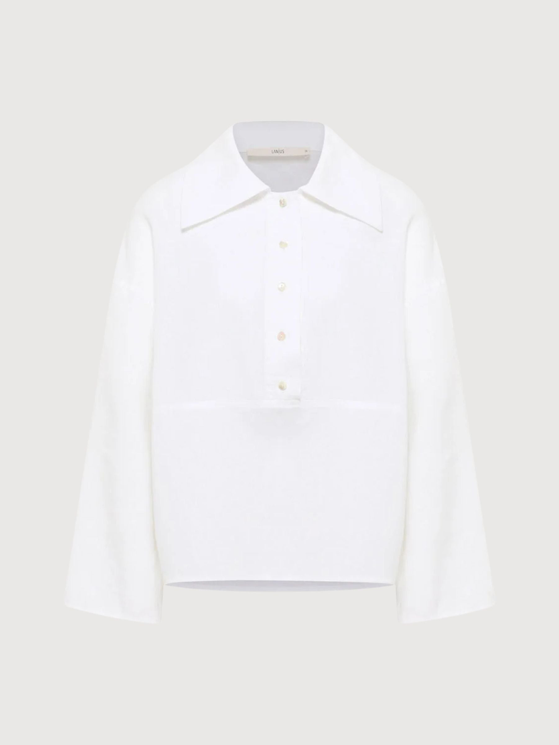 Blouse Oversized White Gots Linen | Lanius