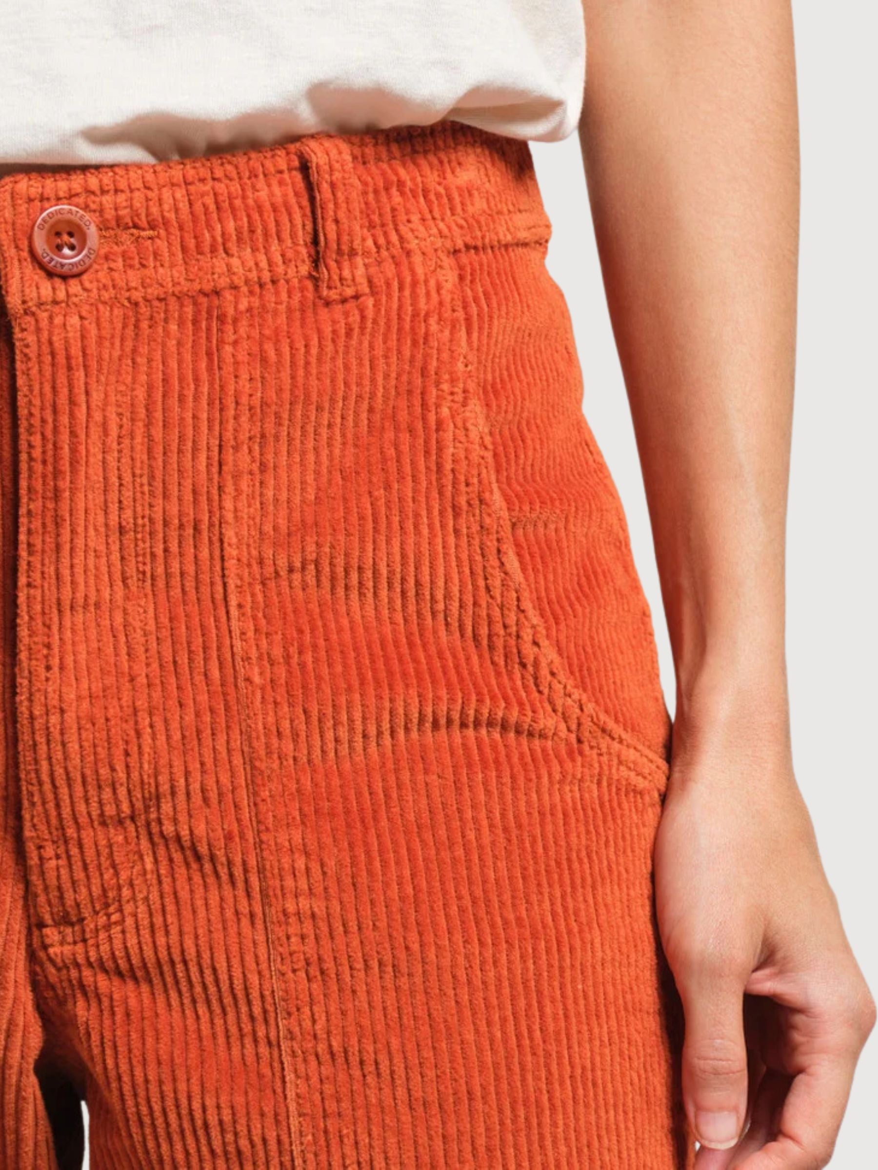 Arbeitsbekleidung Hosen Vara Cordoroy Orange | Dedicated