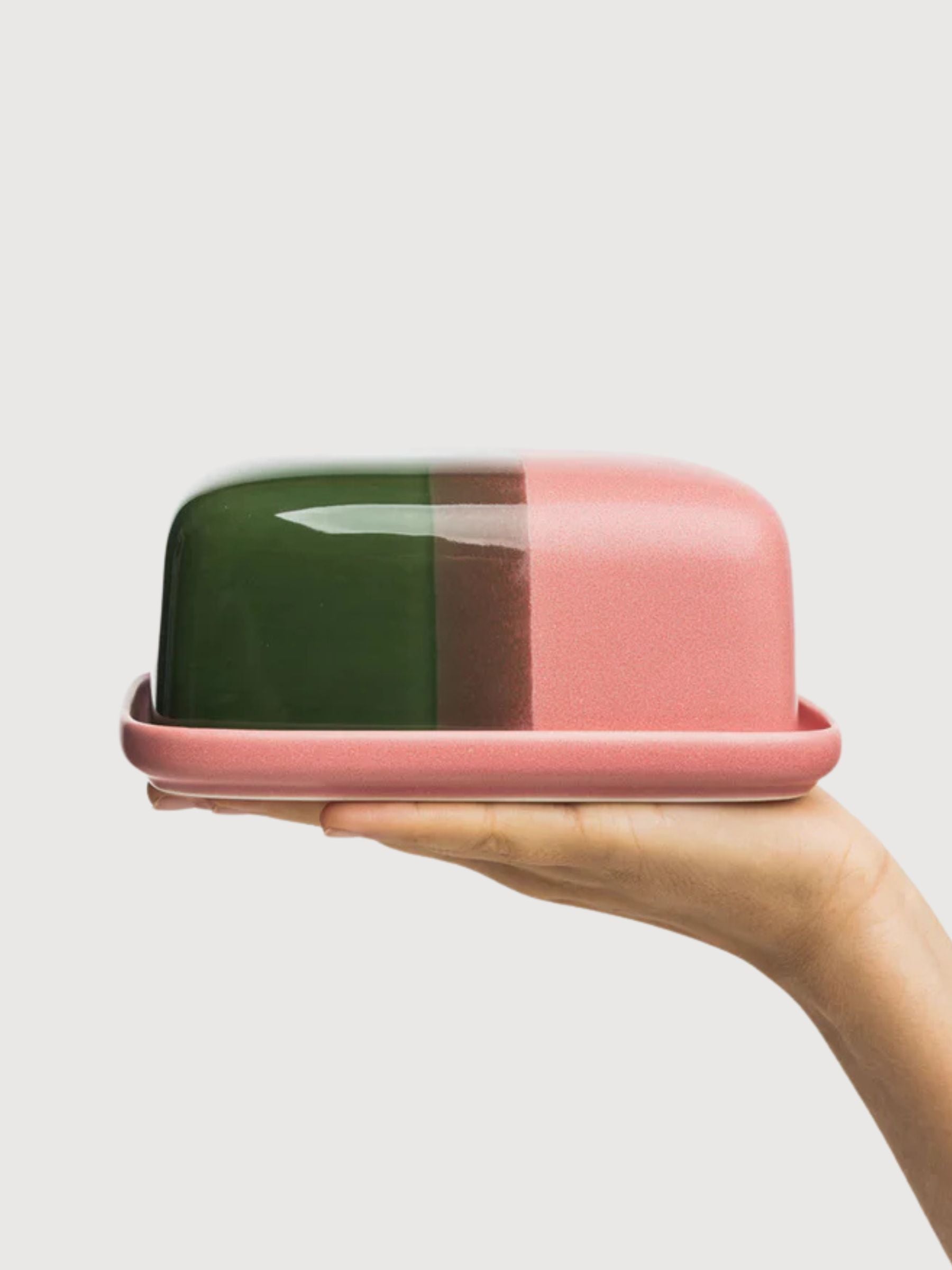 Butterdose INDUSTRIAL Grün/Rosa | Tranquillo