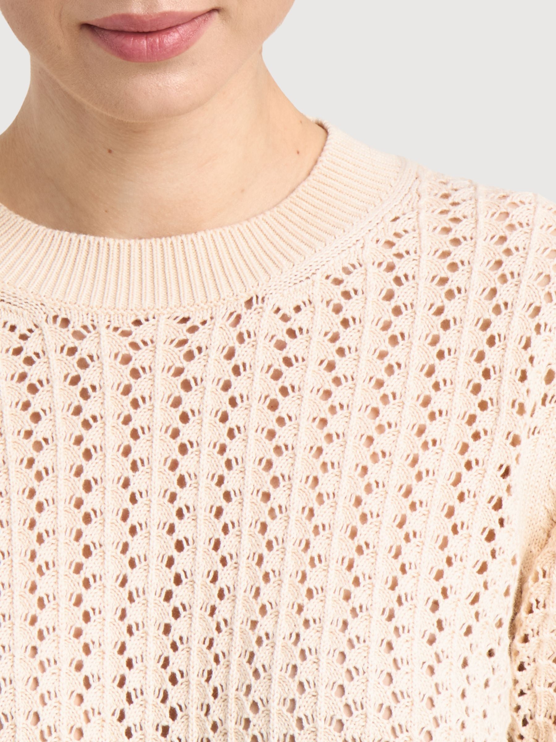 KnittedShirt Flen Crochet VanillaWhite | Dedicated