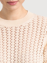 KnittedShirt Flen Crochet VanillaWhite | Dedicated